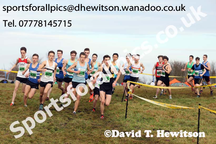 Mens under-20s North Eastern Cross Country, Aykley Heads, Durham. Photo: David T. Hewitson/Sports for All Pics
